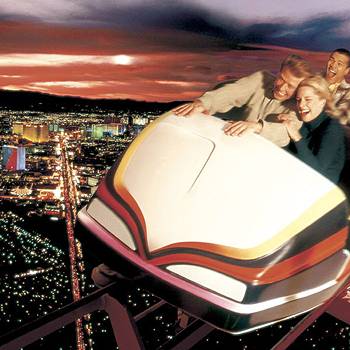 stratosphere roller coaster. The Roller Coaster at